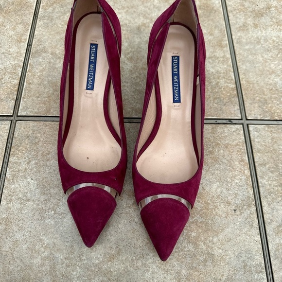 Stuart Weitzman suede heels shoes - Picture 2 of 13